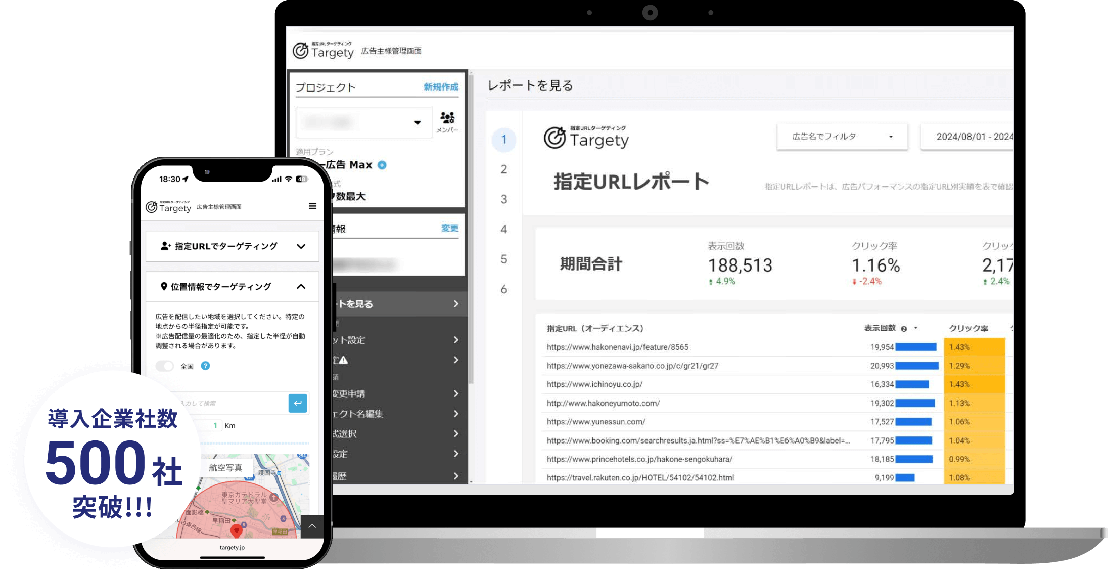 導入企業者数500社突破!!